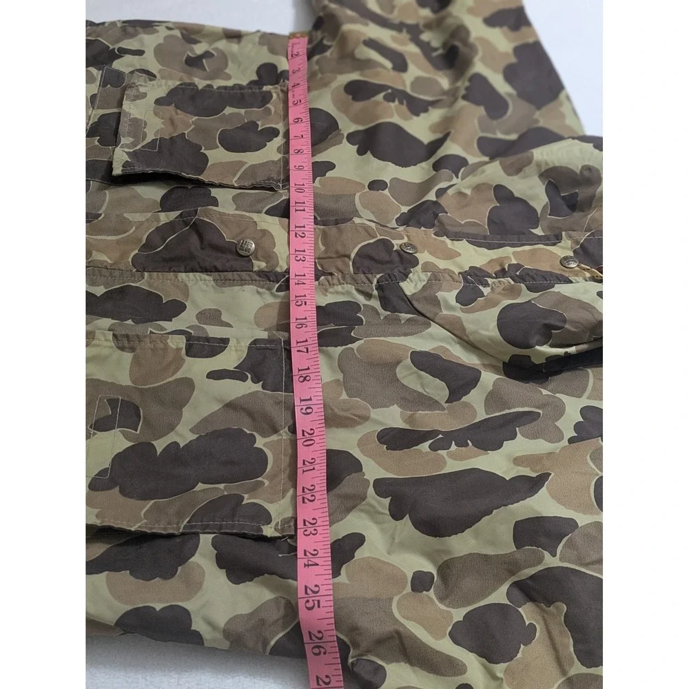 Vtg Columbia Jacket Hooded lightweight CAMOUFLAGE Rain Camo Hunting Mens XL READ